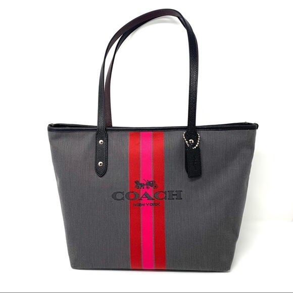 Coach Handbags - BWT COACH City Horse and Carriage Zip Top Tote
